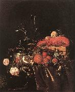 Jan Davidsz. de Heem Still-Life with Fruit Flowers, Glasses oil painting reproduction